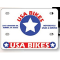 Motorcycle License Plates -.055" Earth Friendly White Polyethylene